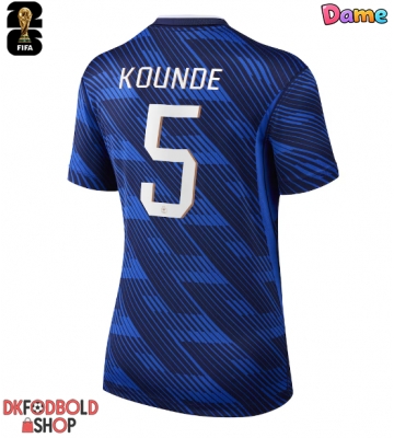 Frankrig Jules Kounde #5 Hjemmebanetrøje Dame VM 2026 Kort ærmer